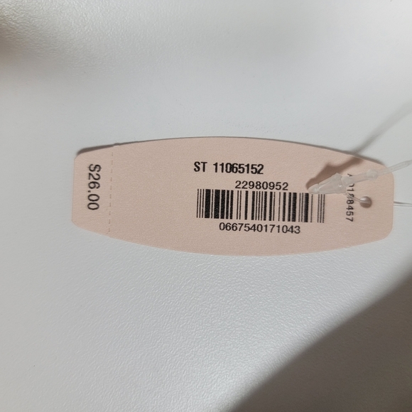 NWT White & Silver Stripped Makeup or Intimates Bag - Picture 8 of 8